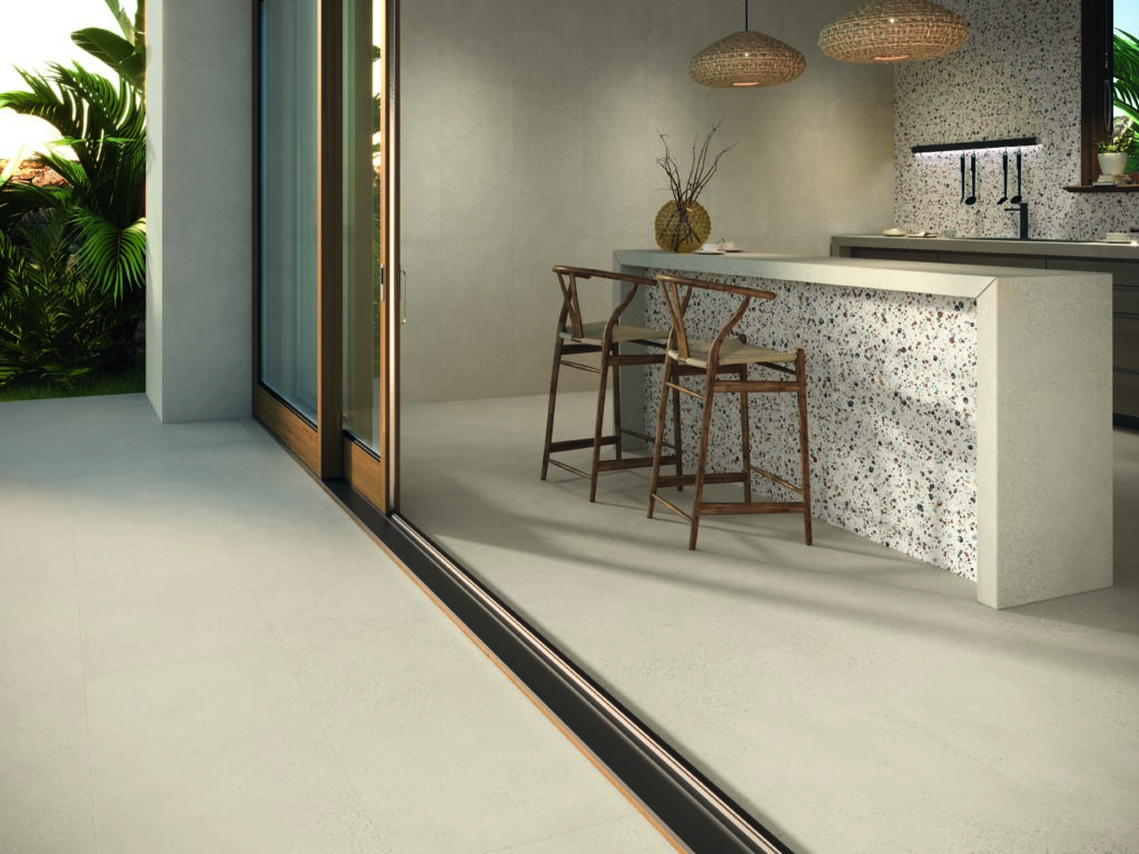 Ceramic vs. Porcelain: What’s the Difference? 5 Illinois Bone.A lightly textured glazed porcelain, an ideal compliment to an eye-catching feature wall.